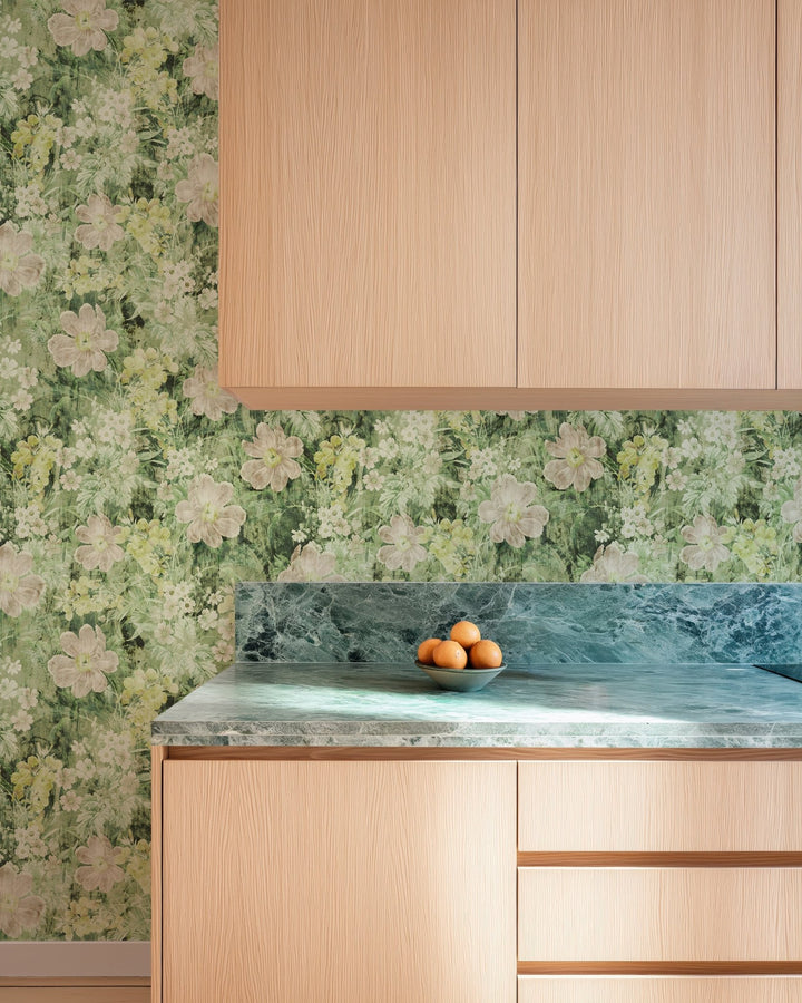 Faded Floral Wall - Tomono