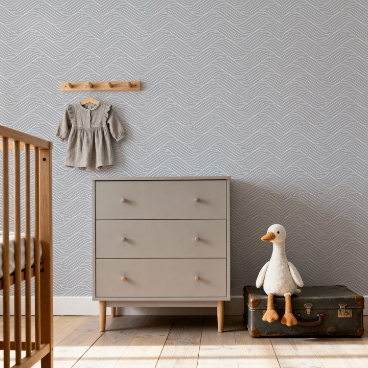 Gray Abstract Ocean - Tomono