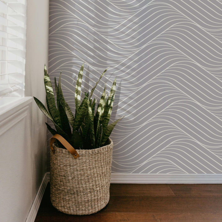 Gray Abstract Ocean - Tomono