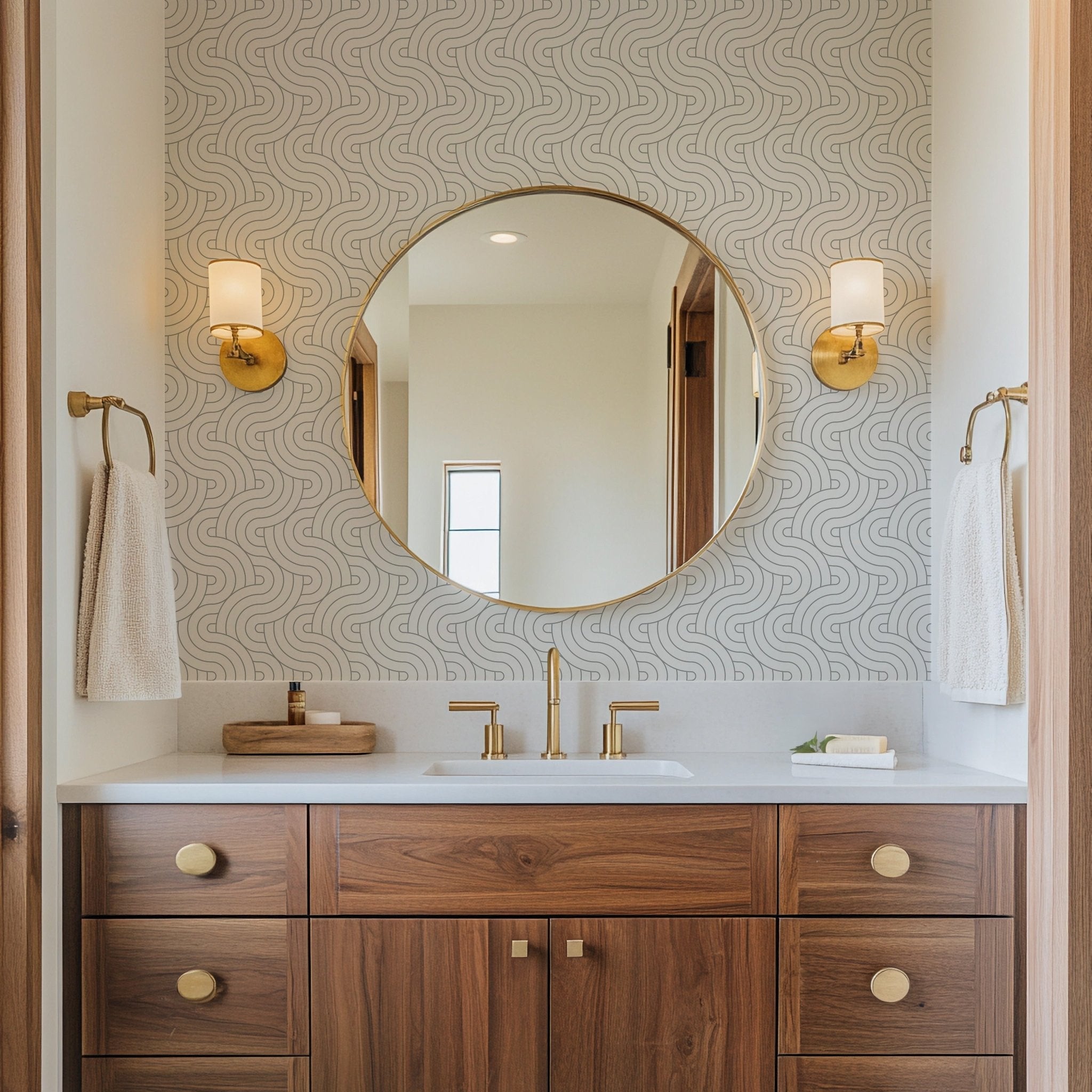 Gray Geometric Waves - Tomono