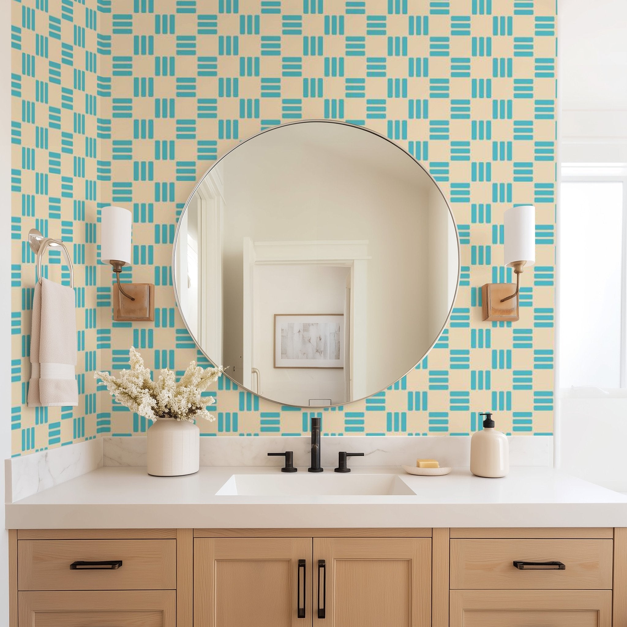 Green Checkered Pattern - Tomono