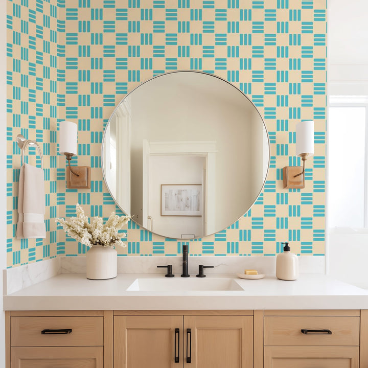 Green Checkered Pattern - Tomono