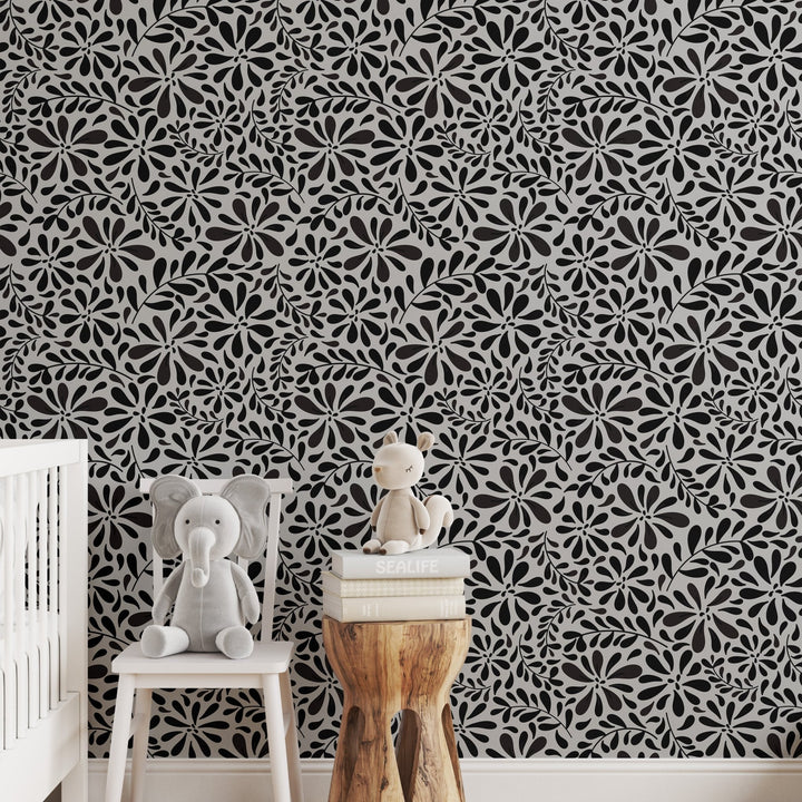 Monochrome Liquid Flowers - Tomono