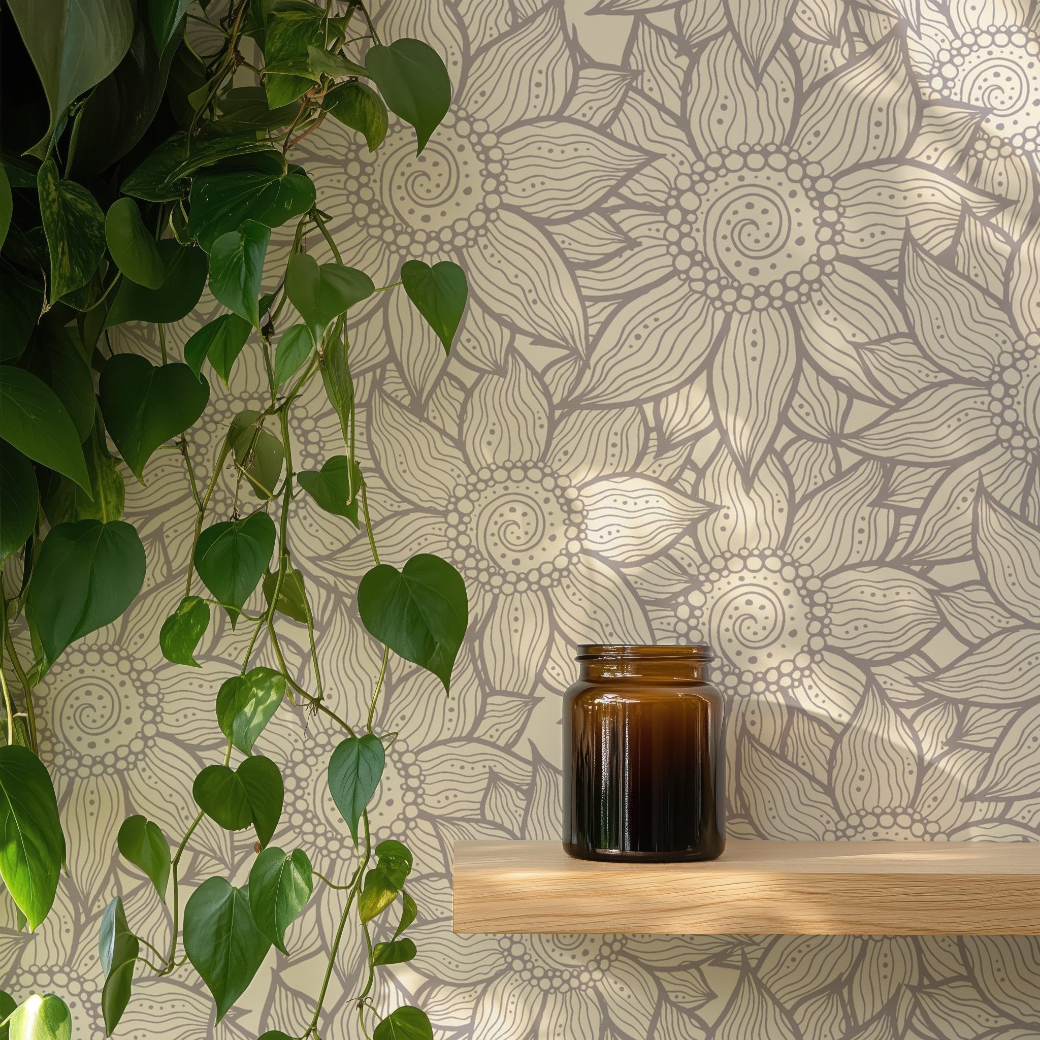 Monochrome Sunflowers - Tomono