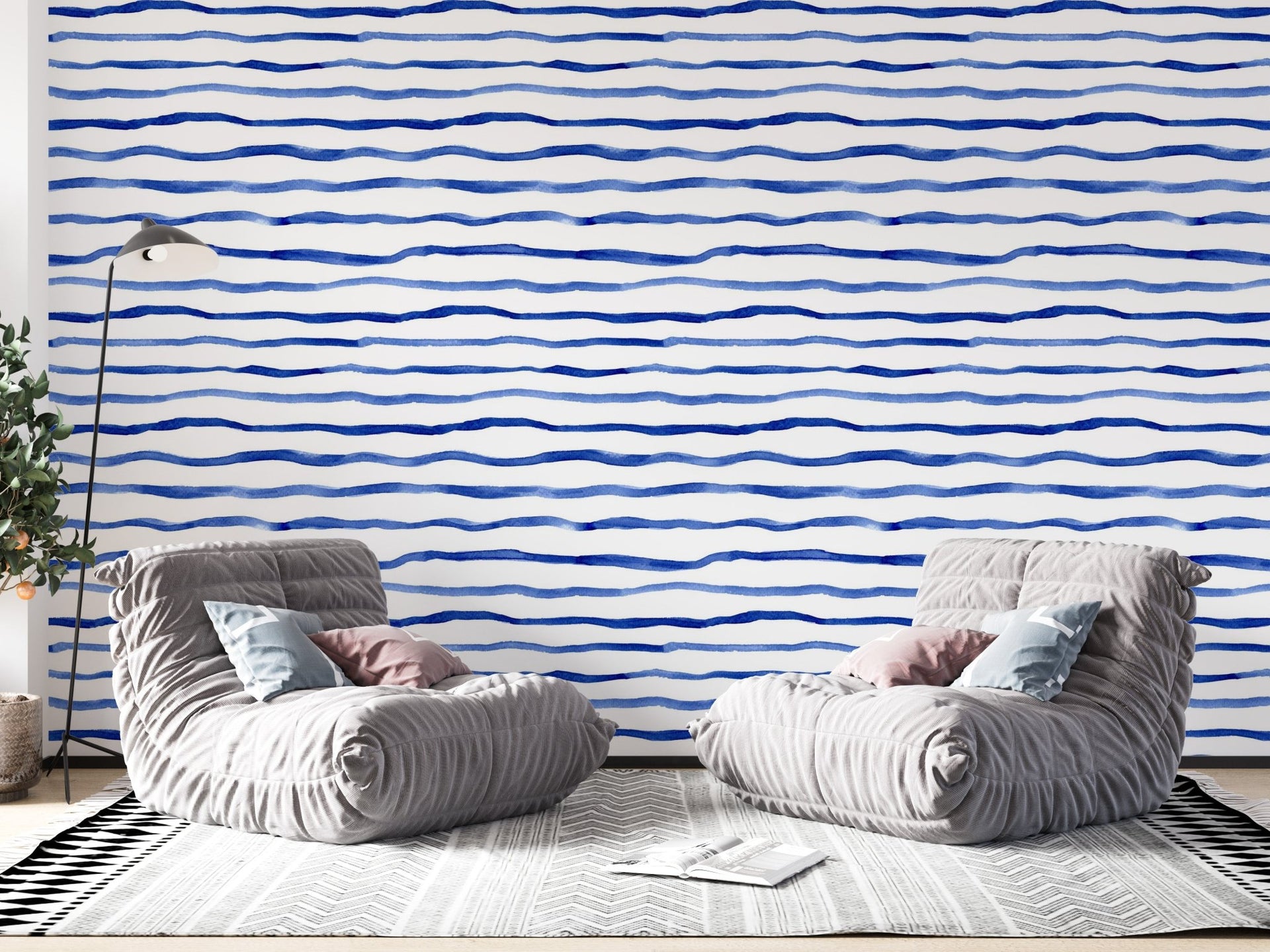 Ocean Brush Stripes - Tomono