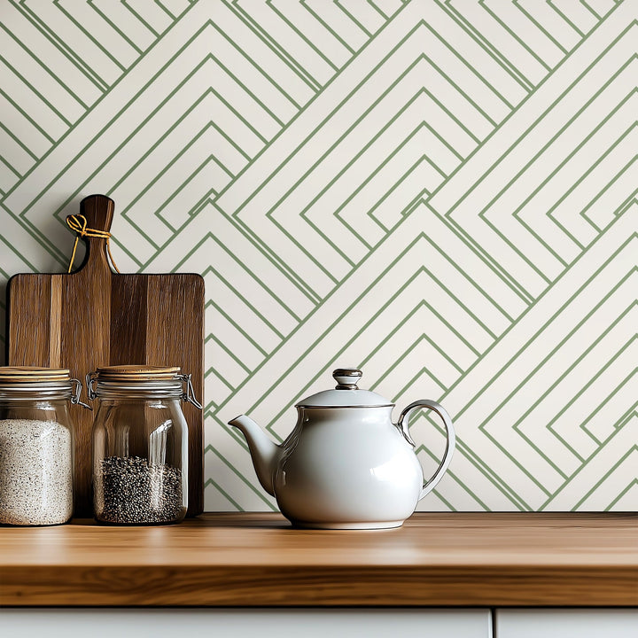 Olive Geometric Figures - Tomono