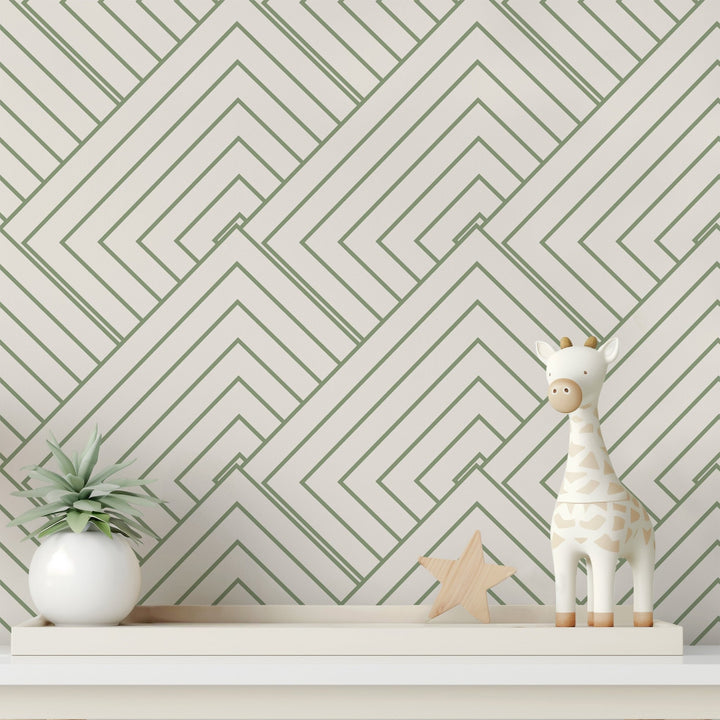 Olive Geometric Figures - Tomono