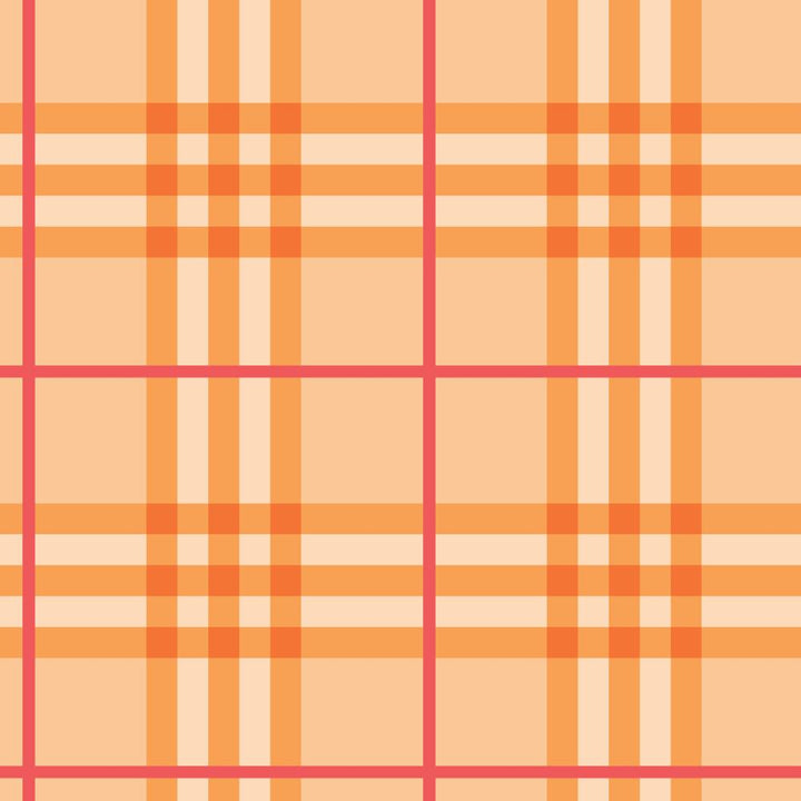 Orange Tartan Pattern - Tomono