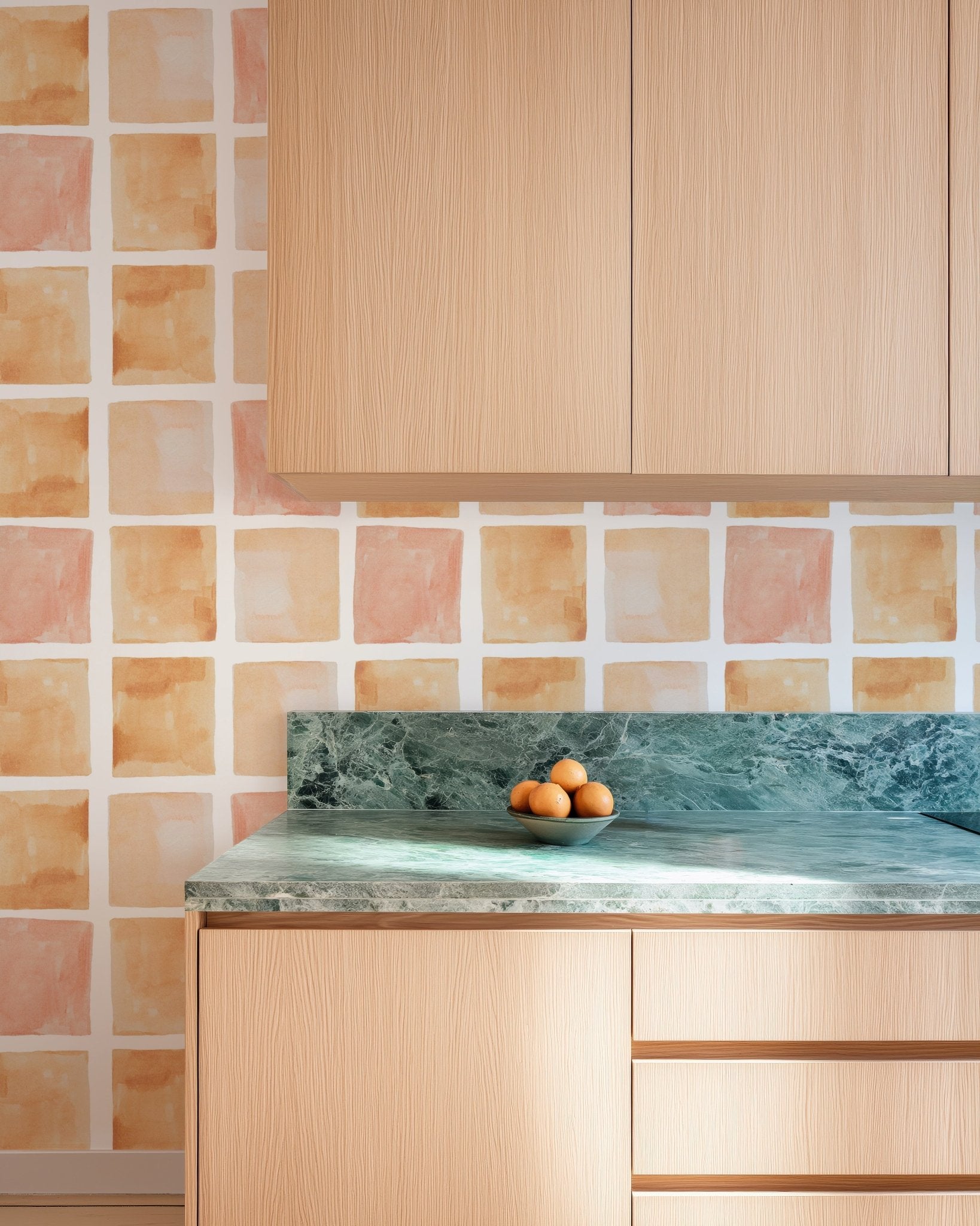 Orange Watercolor Grid - Tomono