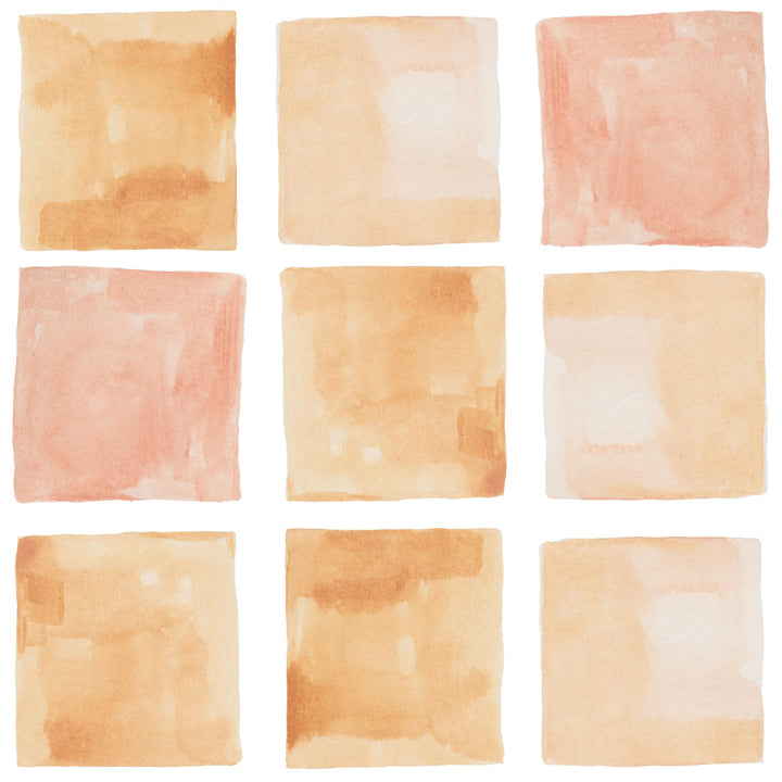 Orange Watercolor Grid - Tomono
