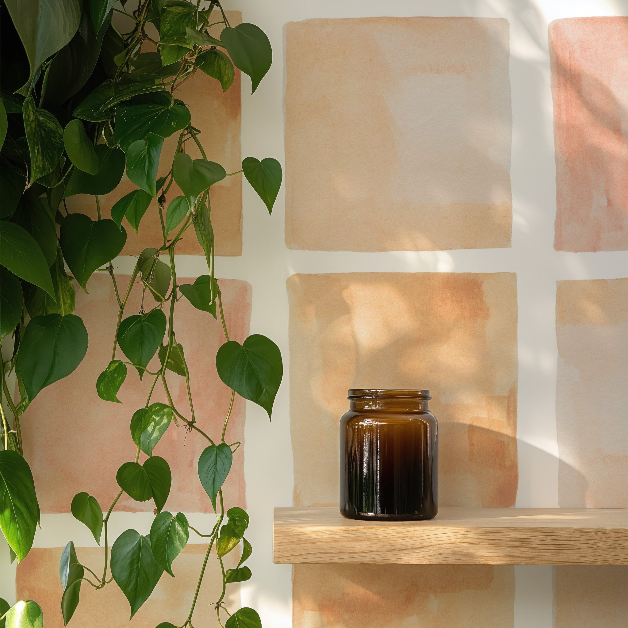 Orange Watercolor Grid - Tomono