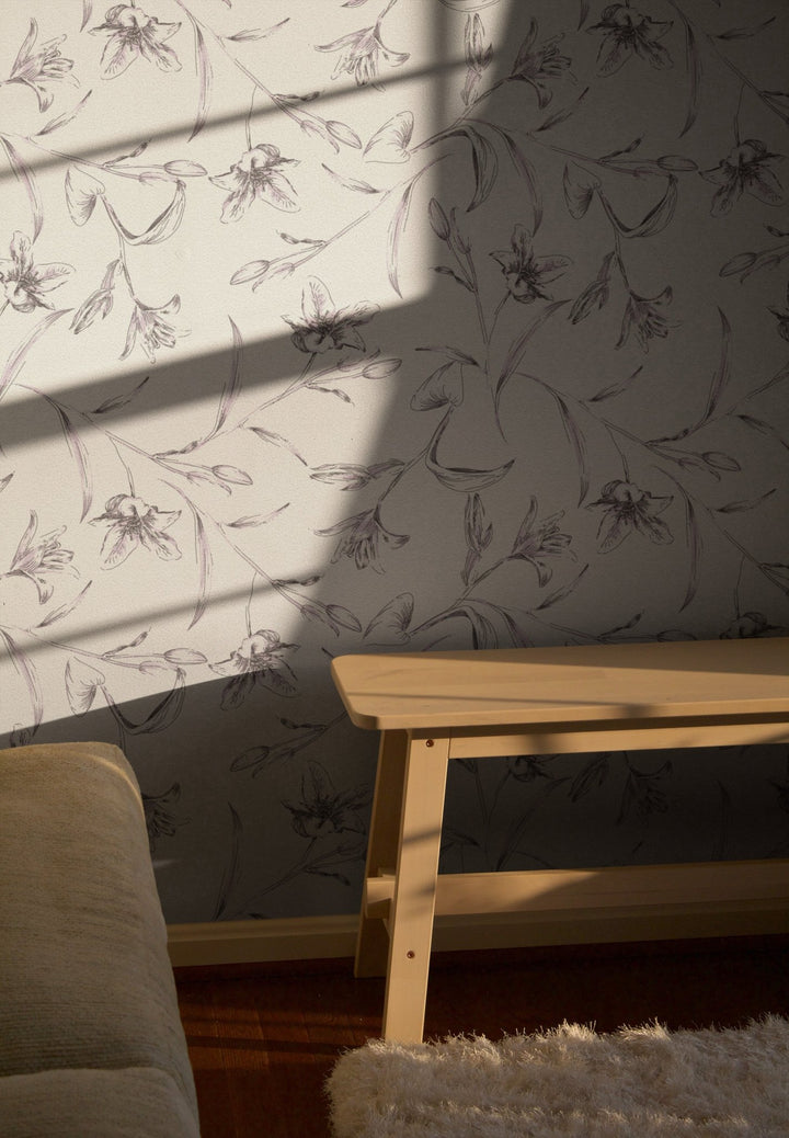 Outline Lily Fowers - Tomono