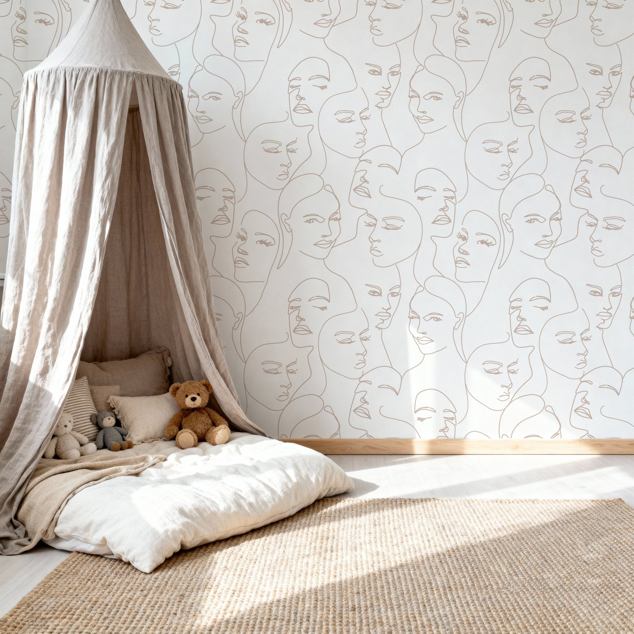 Outline Woman Faces - Tomono