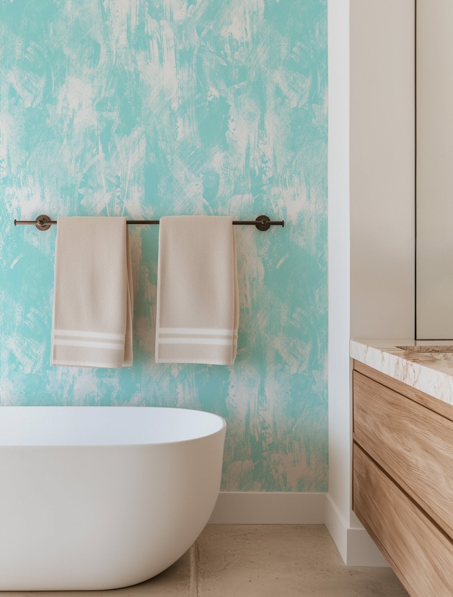 Painted Blue Wall - Tomono