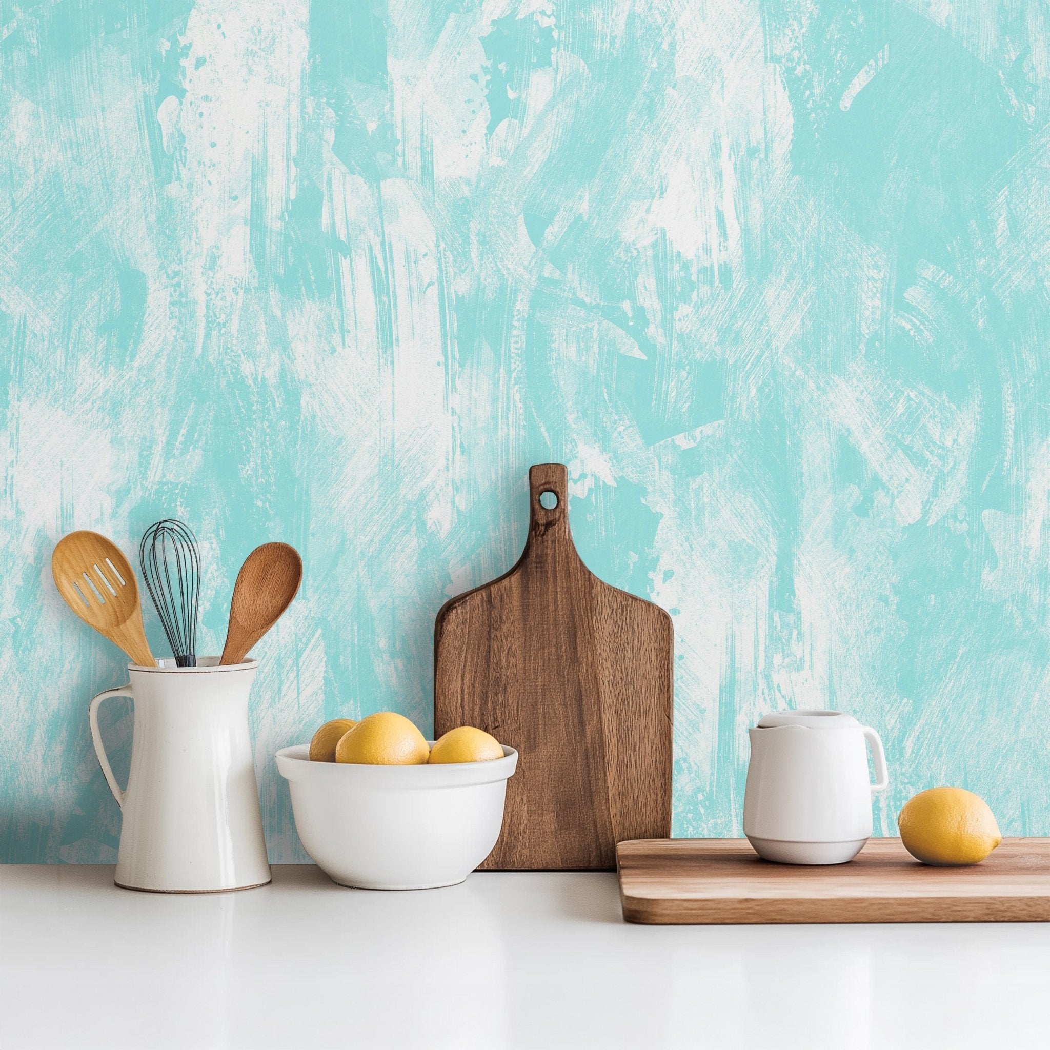 Painted Blue Wall - Tomono