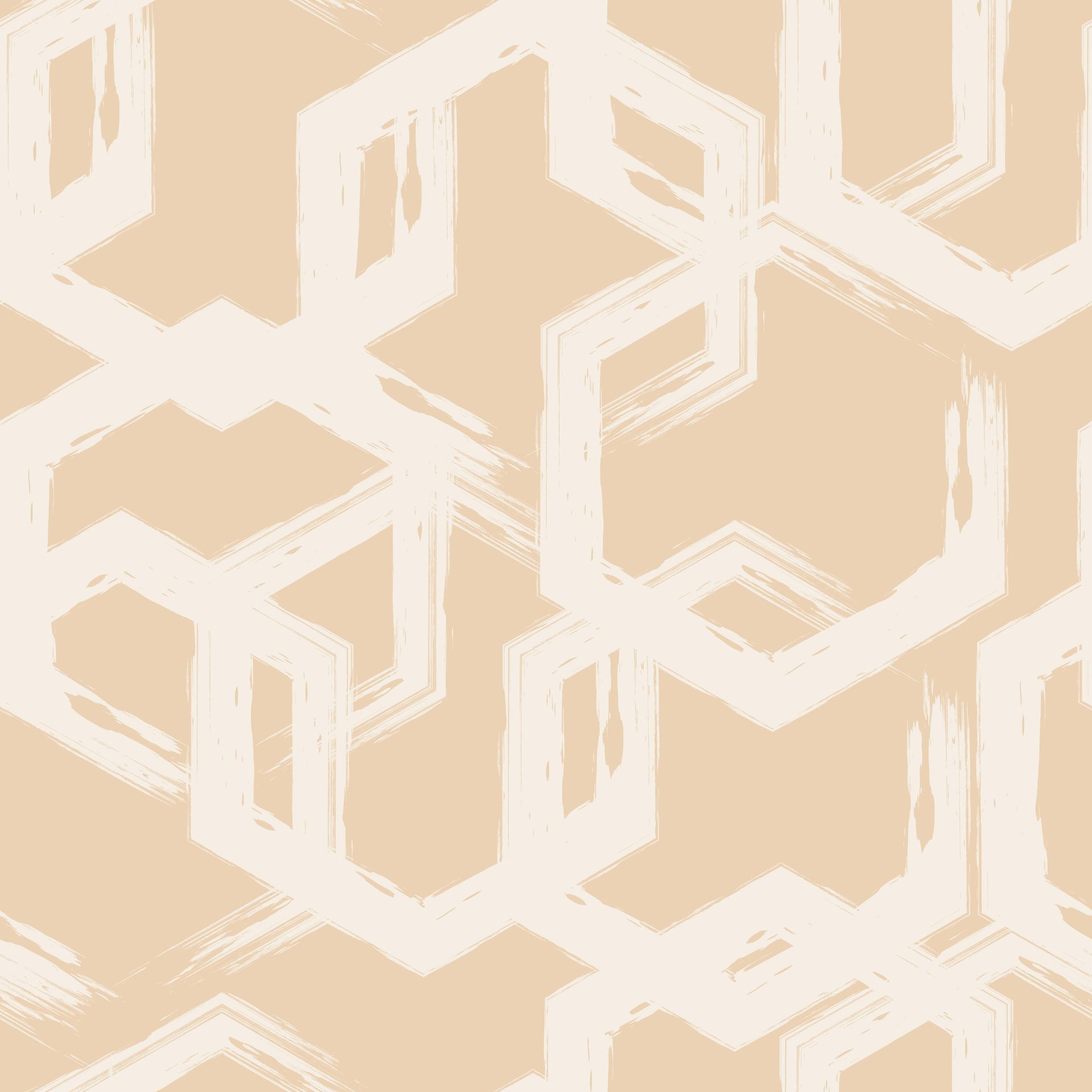Painted Geometric Wallpaper