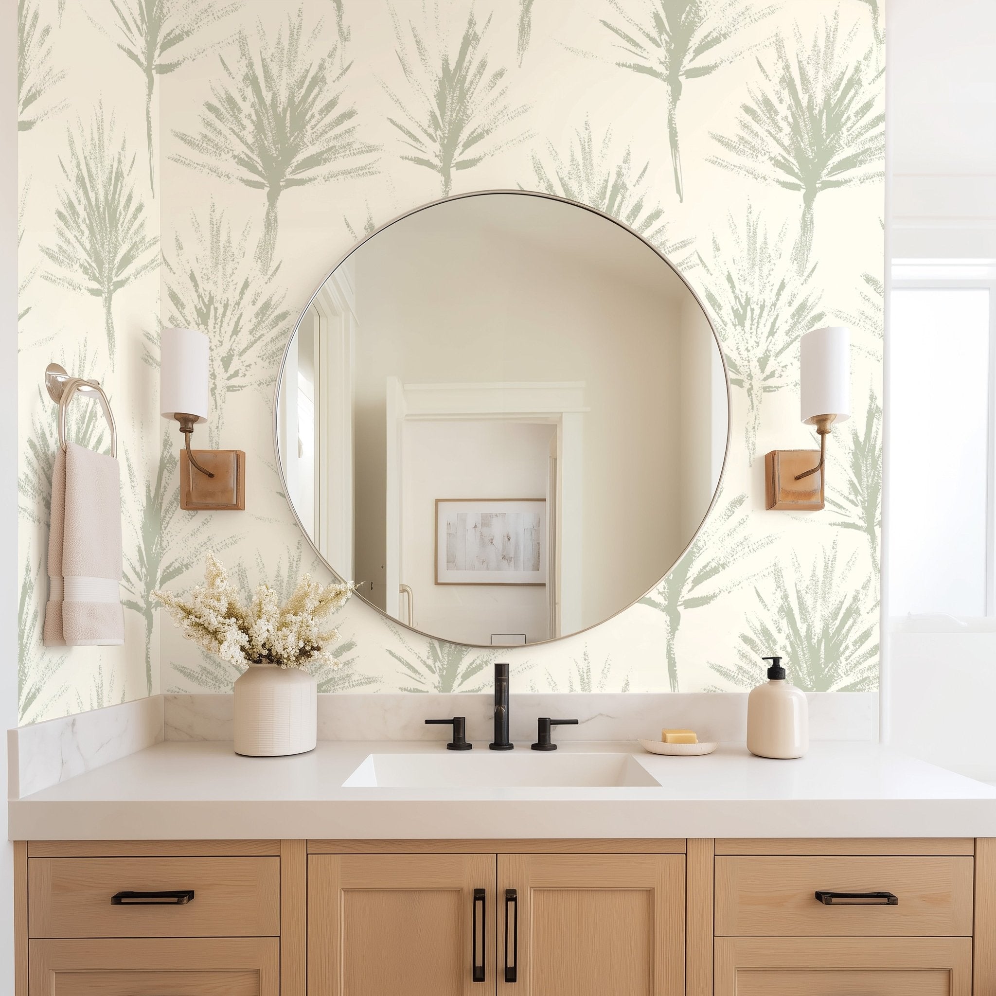 Painted Palm Twigs - Tomono