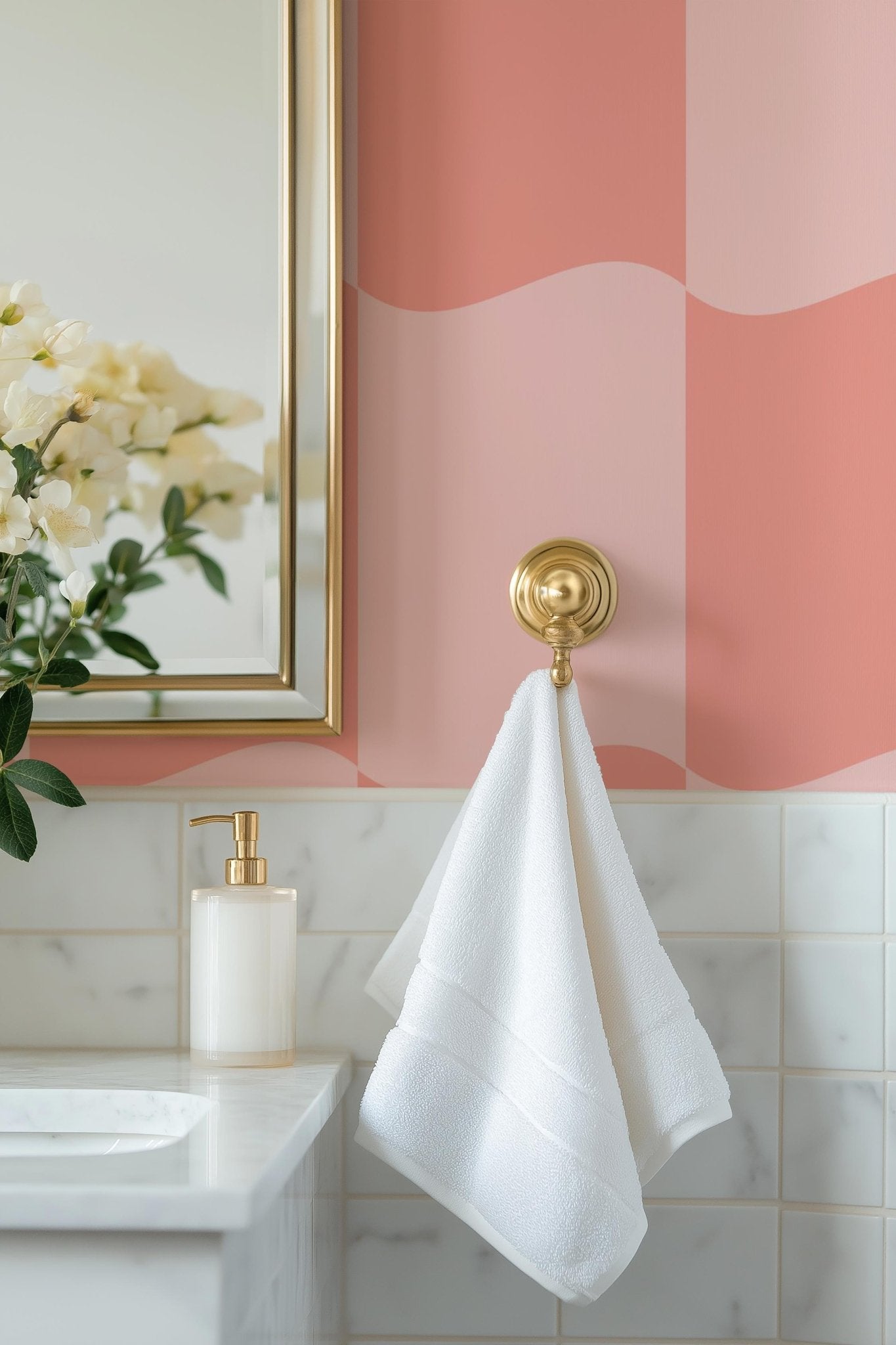 Pale Pink Grid - Tomono