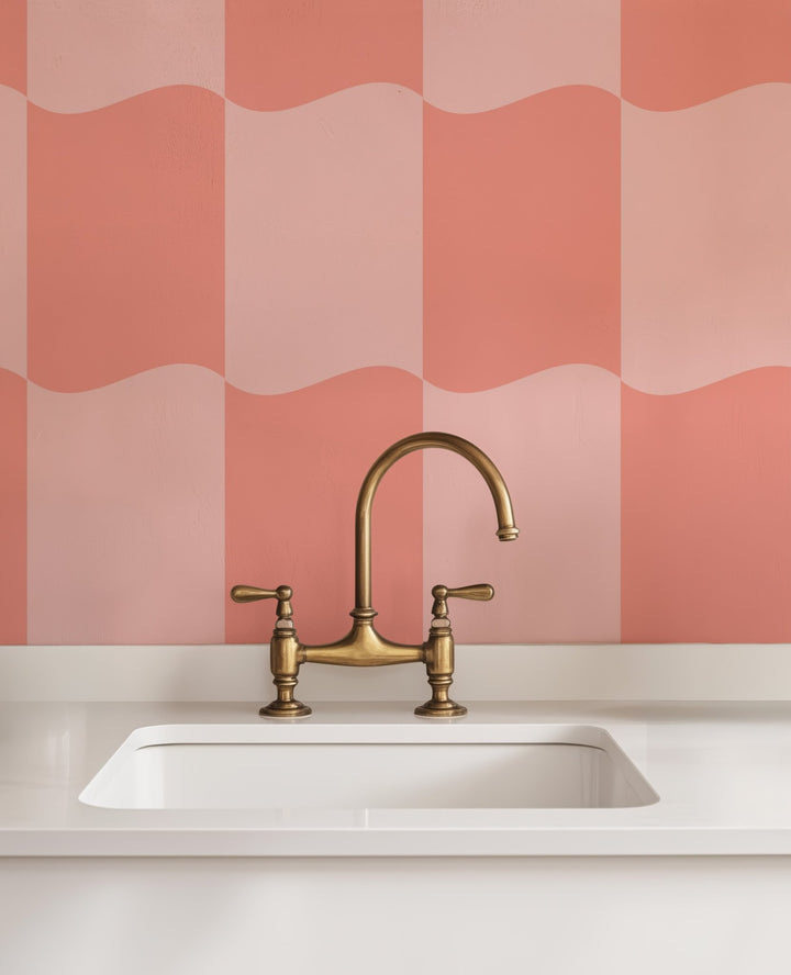 Pale Pink Grid - Tomono