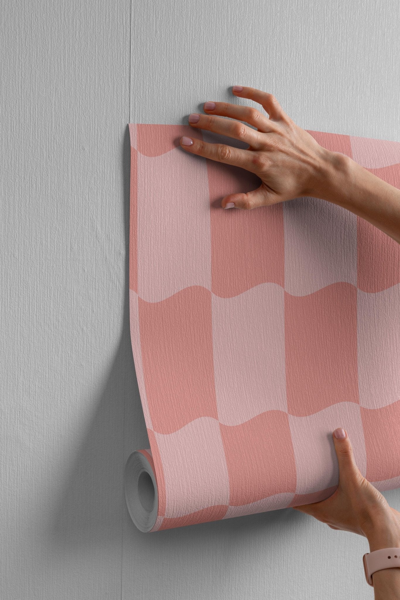 Pale Pink Grid - Tomono