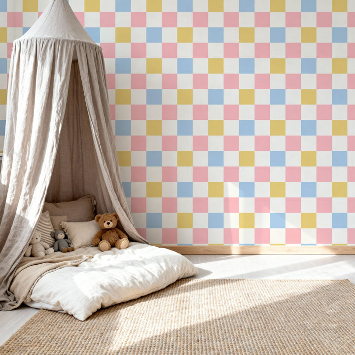 Pastel Checker Pattern - Tomono