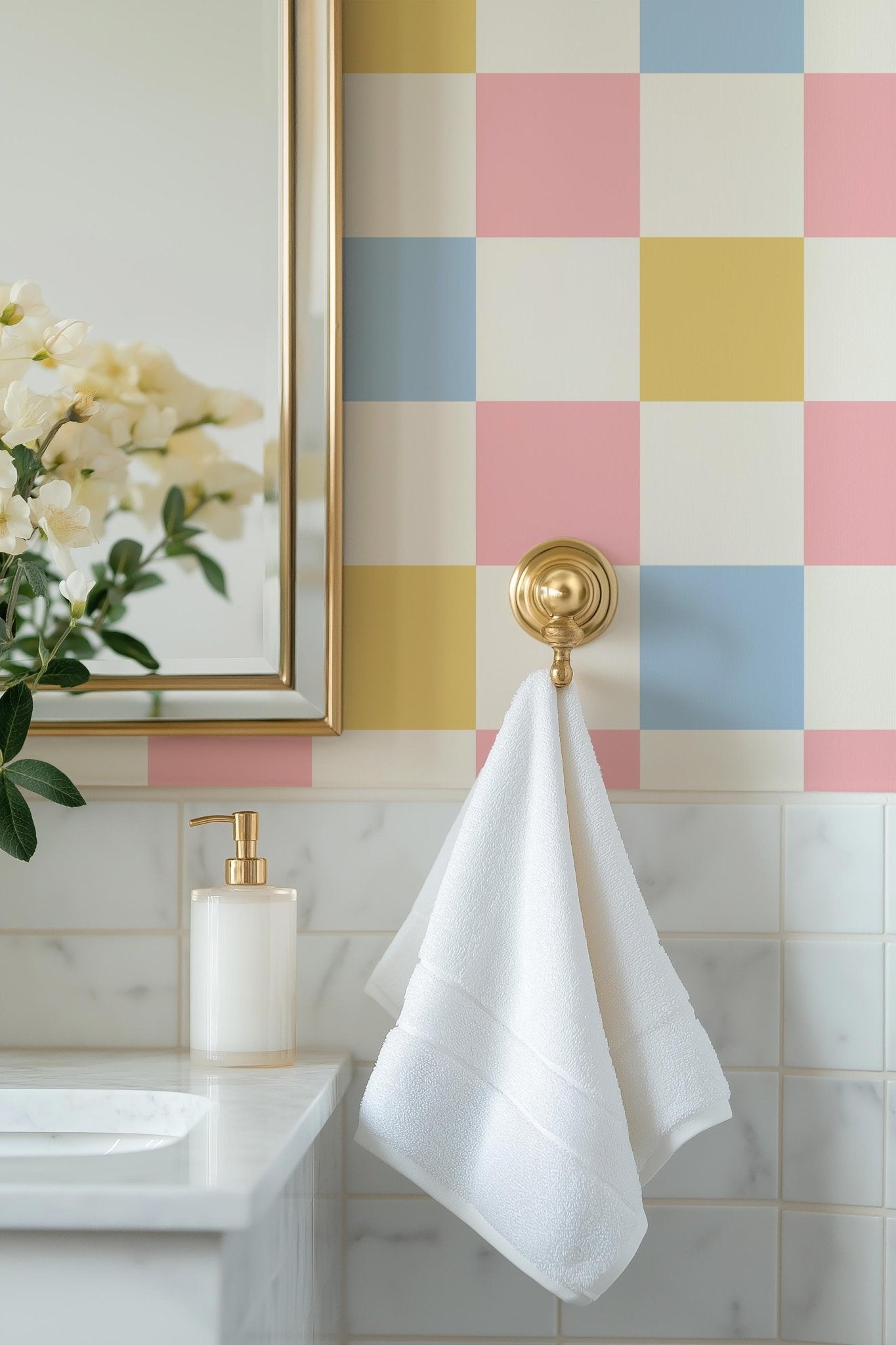 Pastel Checker Pattern - Tomono