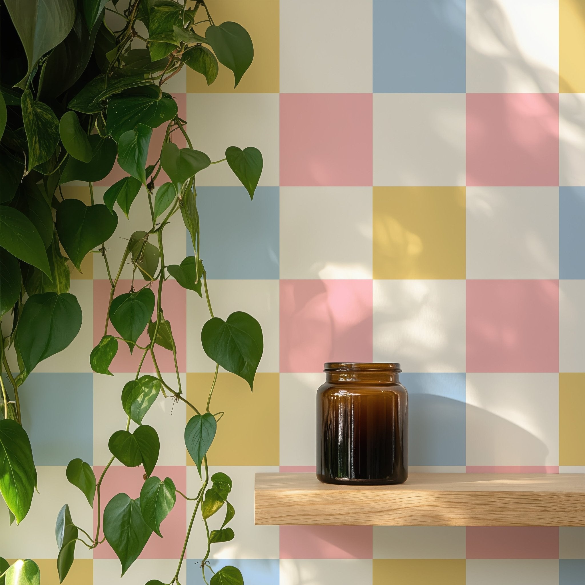 Pastel Checker Pattern - Tomono