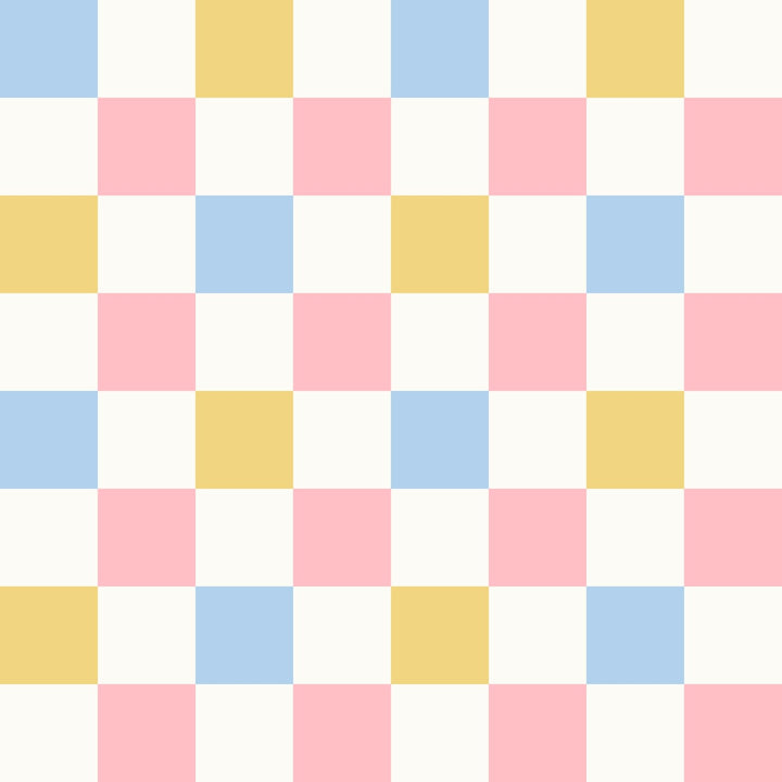 Pastel Checker Pattern - Tomono