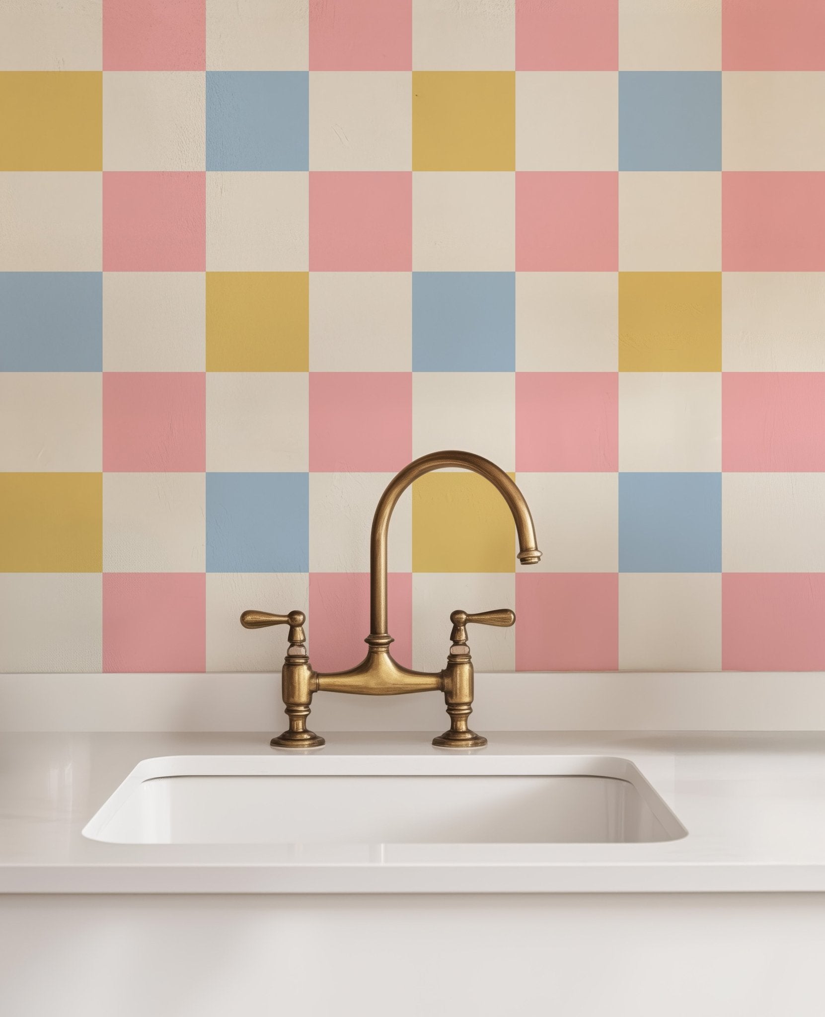 Pastel Checker Pattern - Tomono