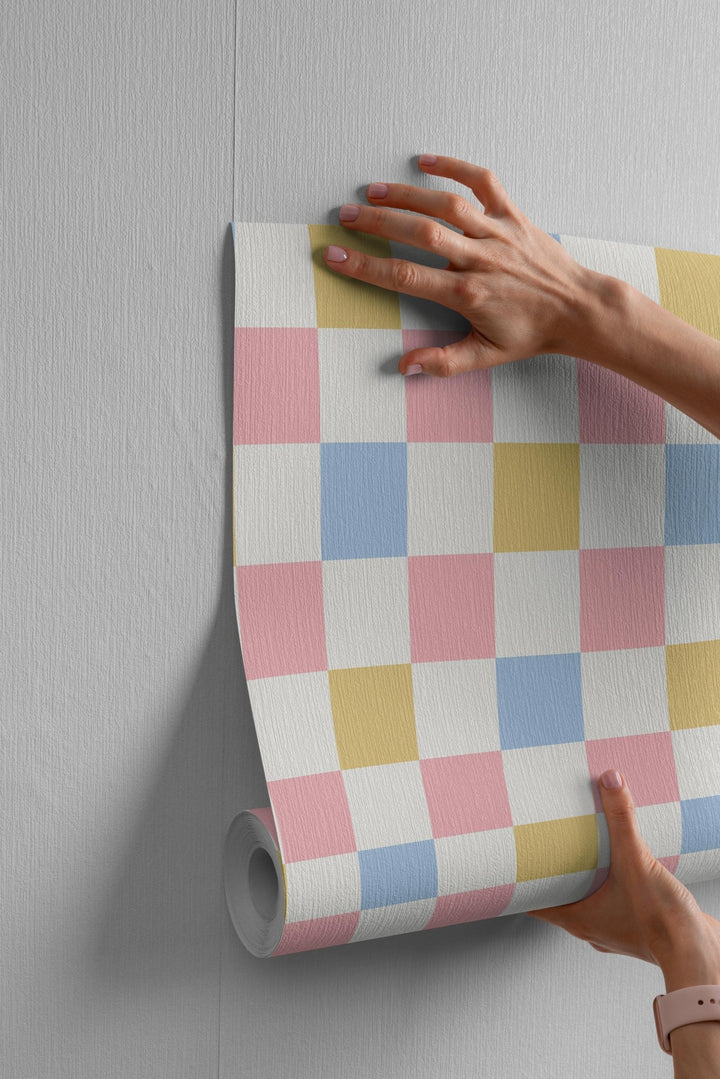 Pastel Checker Pattern - Tomono