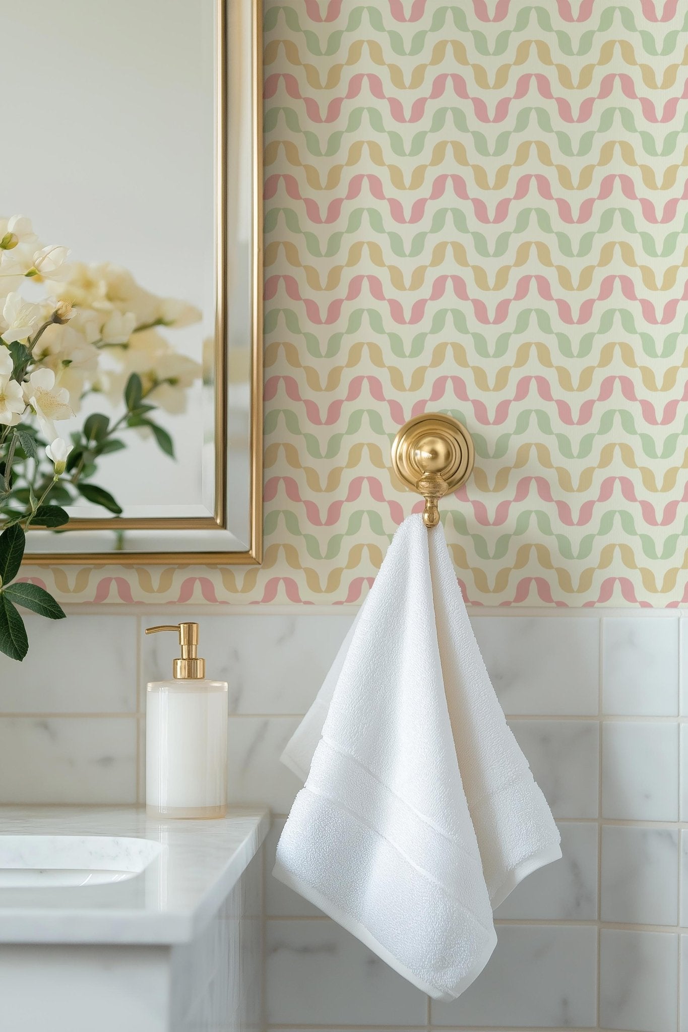 Pastel Wave Pattern - Tomono