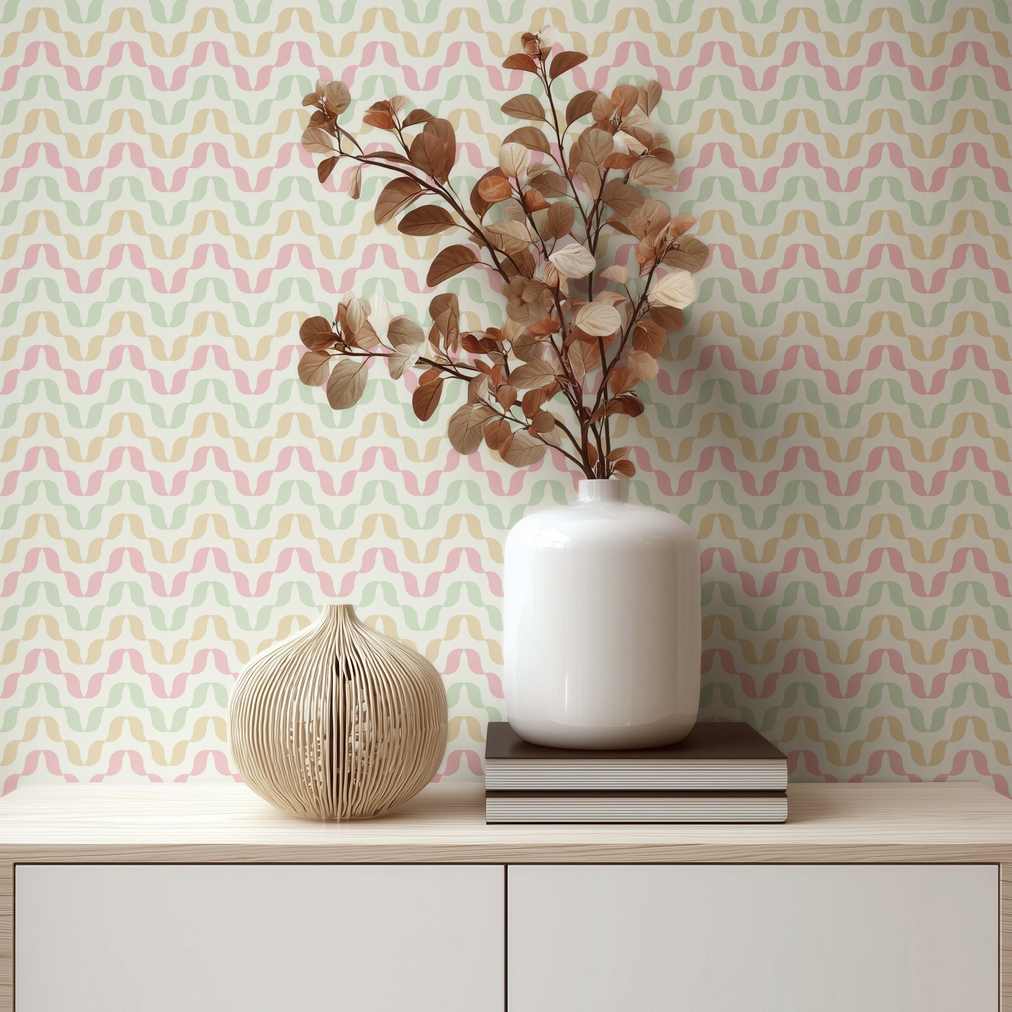 Pastel Wave Pattern - Tomono