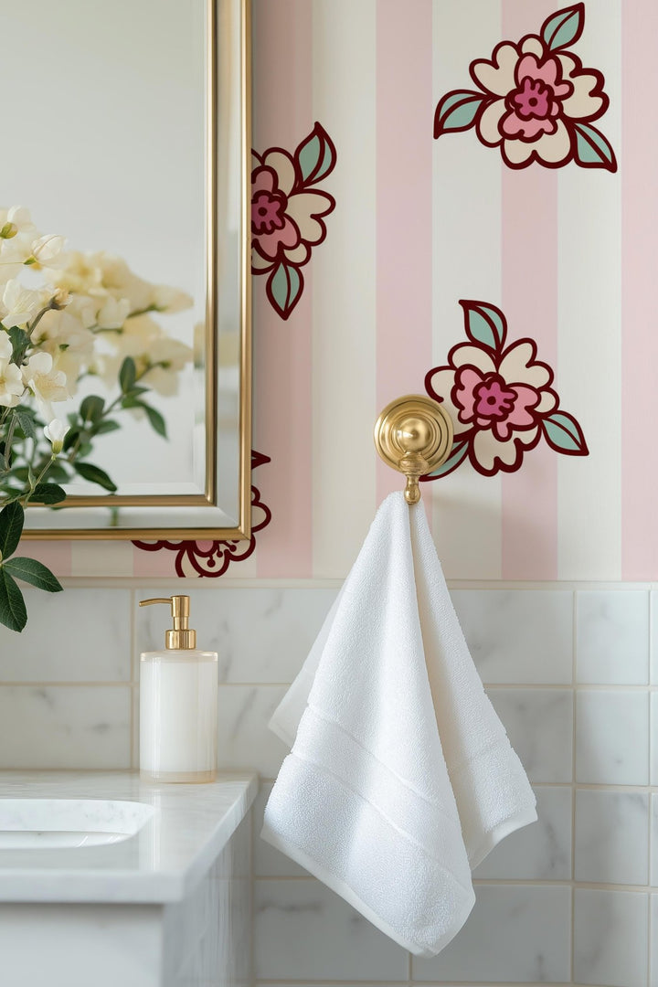 Pink Flower Lines - Tomono