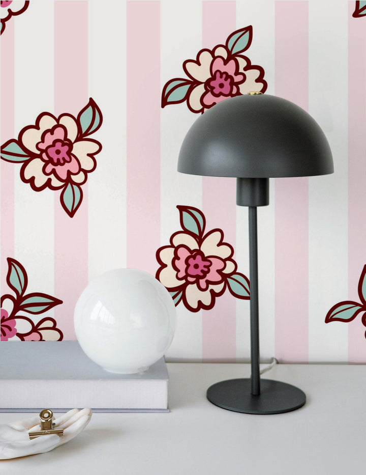 Pink Flower Lines - Tomono