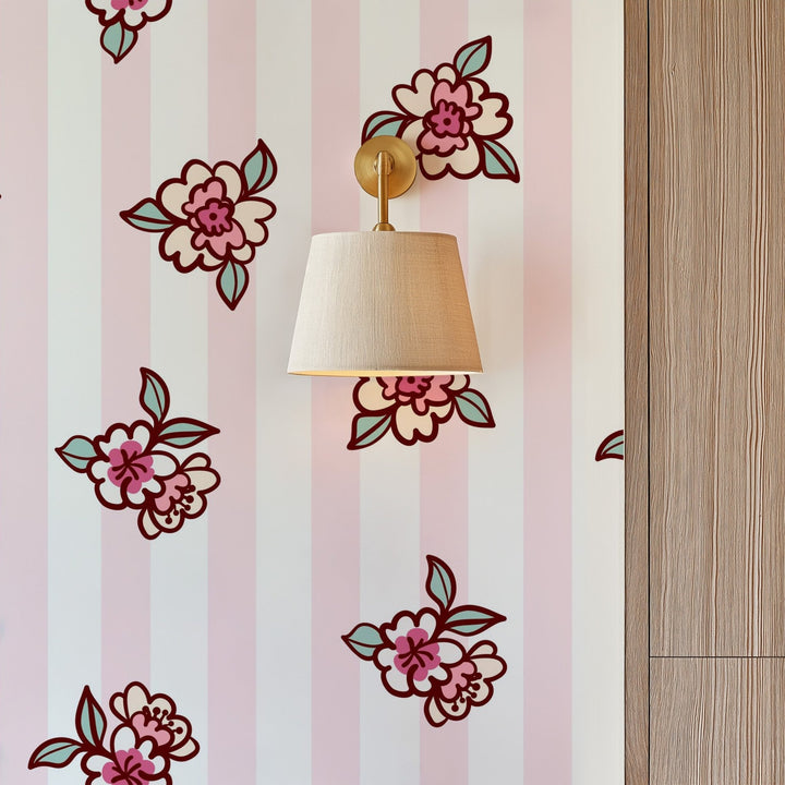 Pink Flower Lines - Tomono