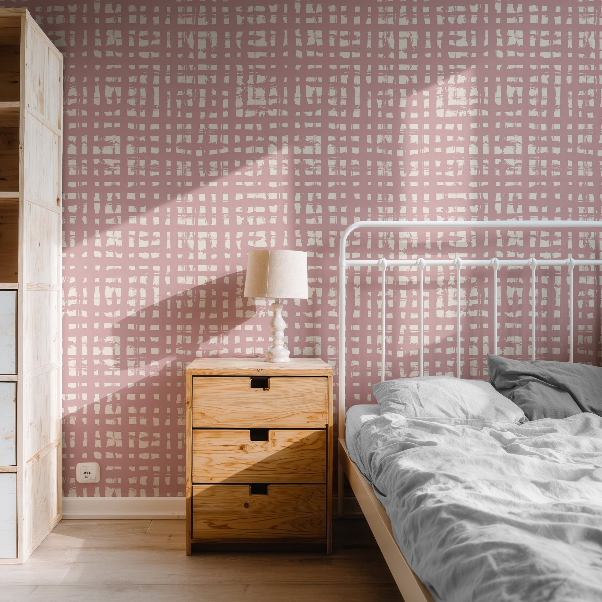 Pink Painted Grid - Tomono