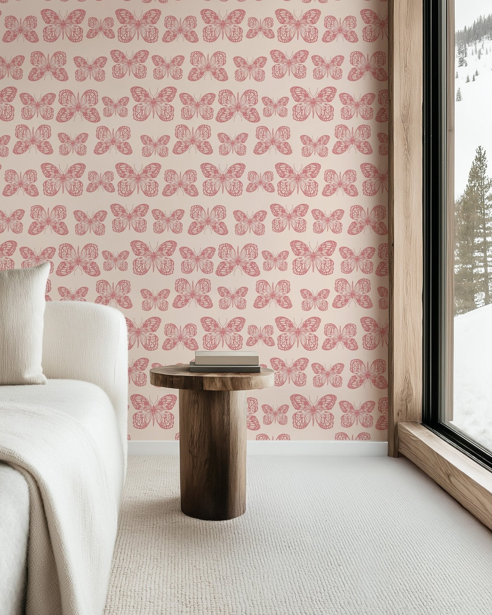 Pink Summer Butterflies - Tomono