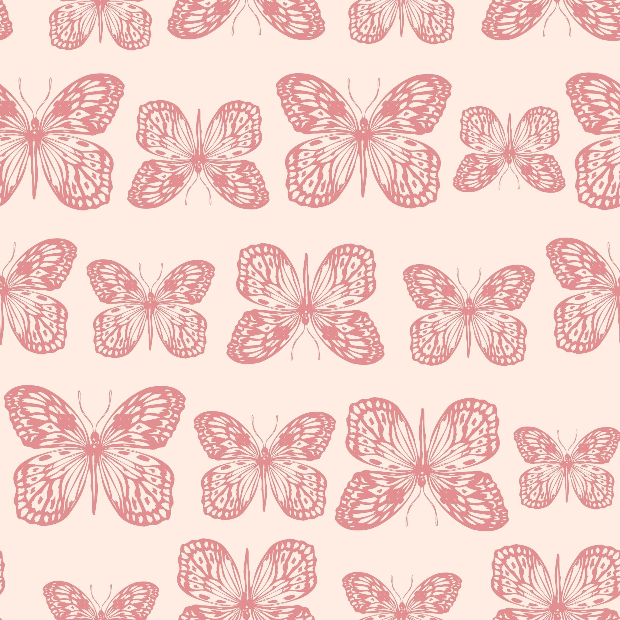 Pink Summer Butterflies - Tomono