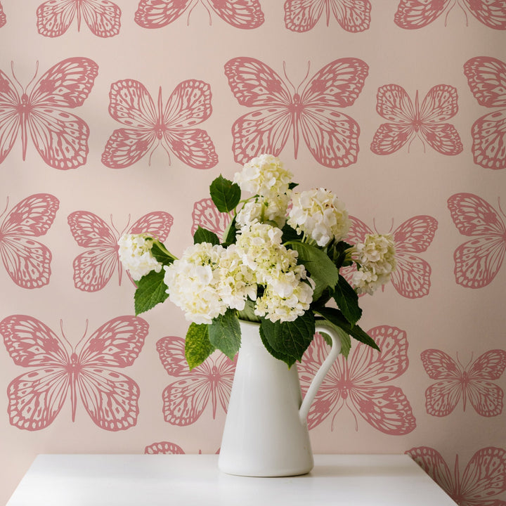 Pink Summer Butterflies - Tomono