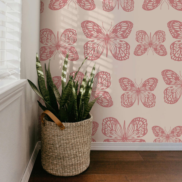 Pink Summer Butterflies - Tomono