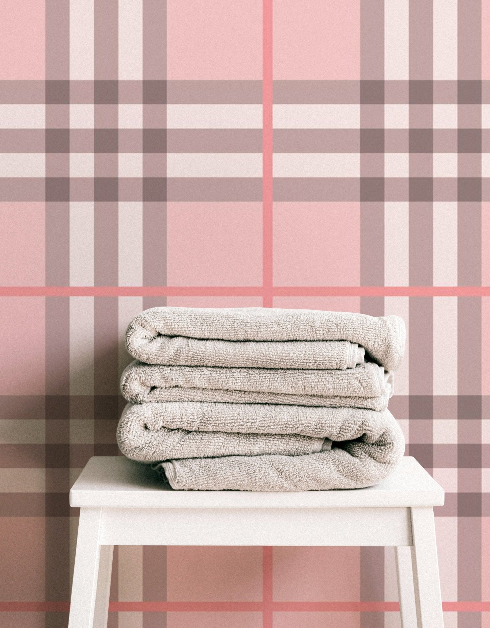 Pink Tartan Pattern - Tomono