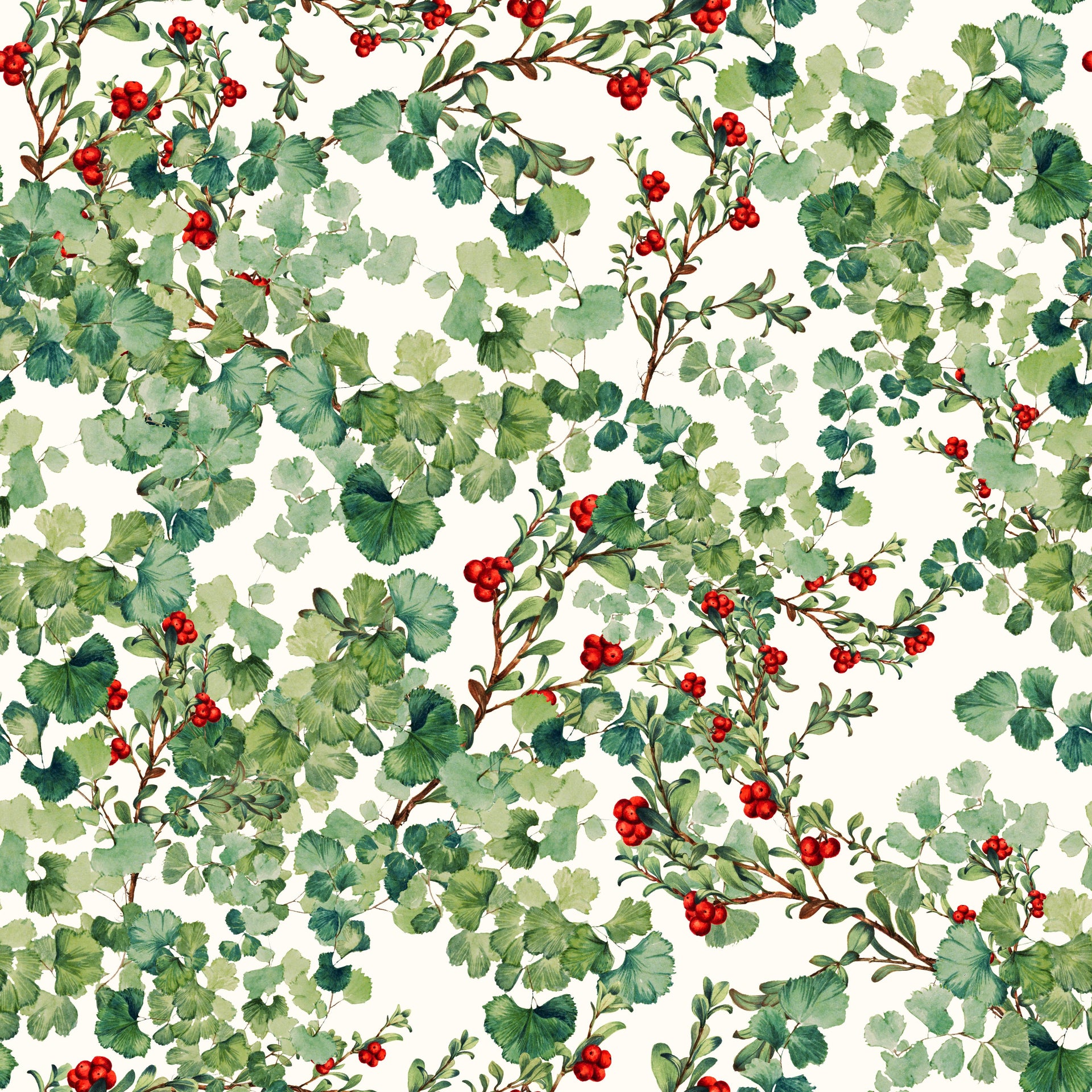 Red Beads in Foliage