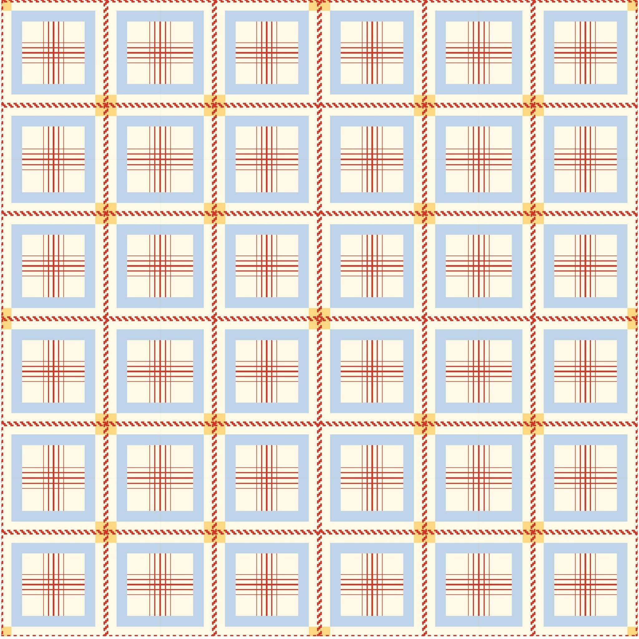 Red Seamless Plaid Pattern - Tomono