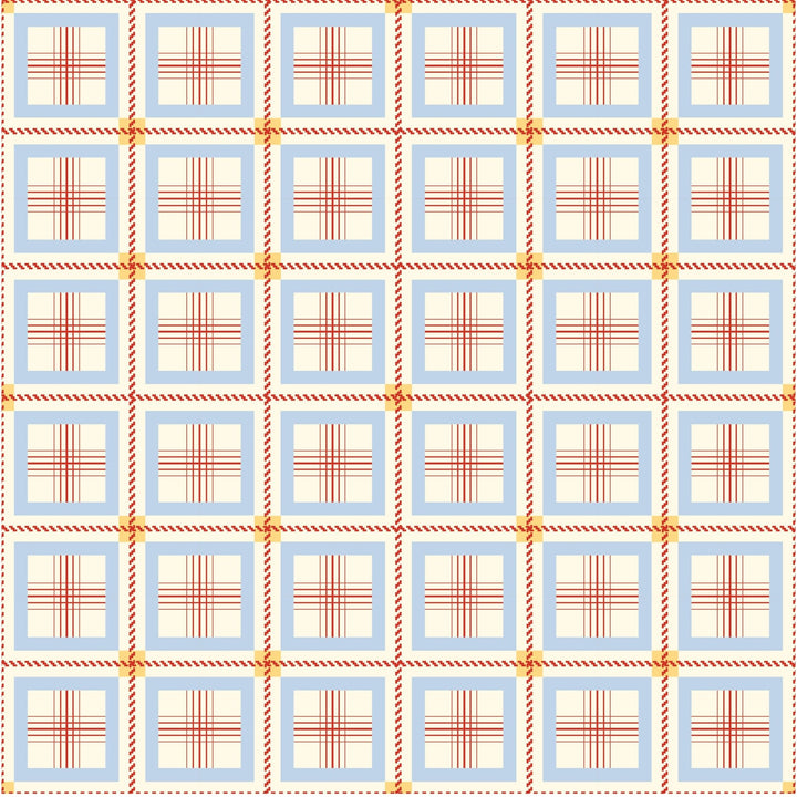 Red Seamless Plaid Pattern - Tomono