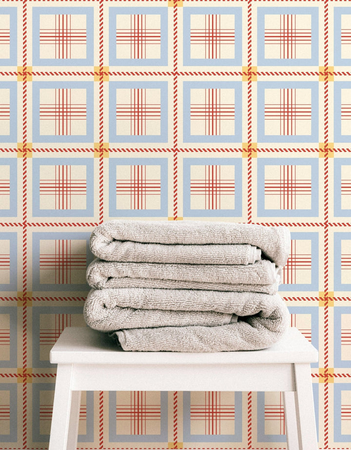 Red Seamless Plaid Pattern - Tomono