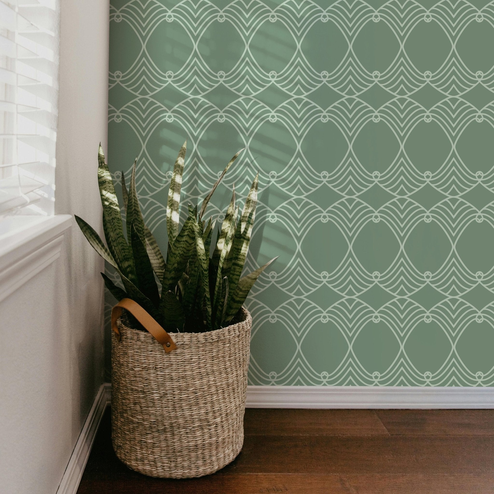 Sage Art Deco Wave - Tomono