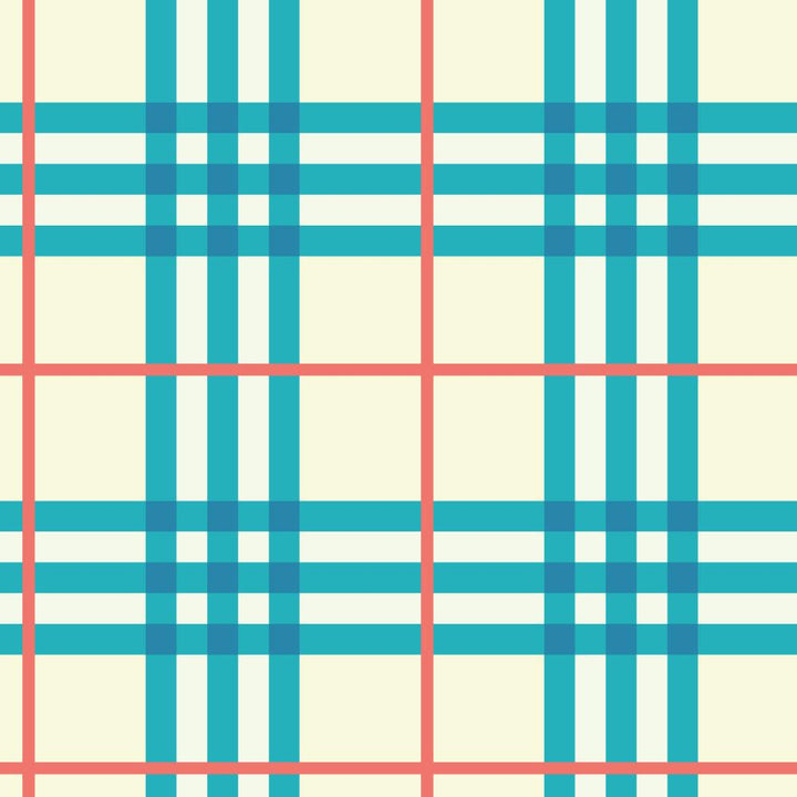 Sky Blue Tartan Pattern - Tomono