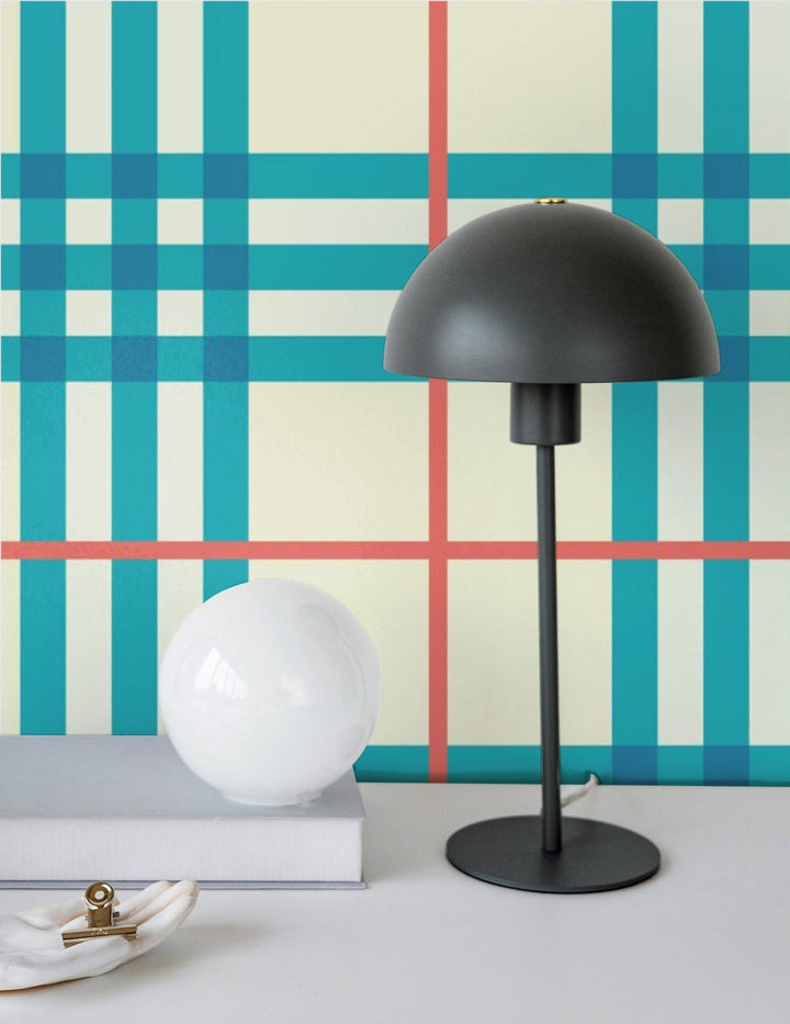 Sky Blue Tartan Pattern - Tomono