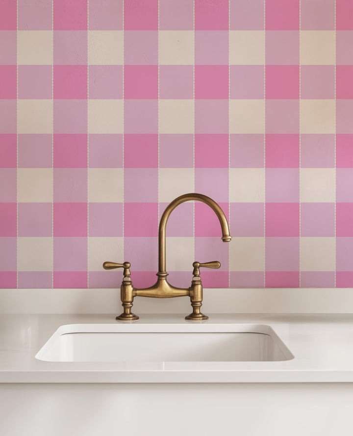 Sweet Checkered Pink - Tomono