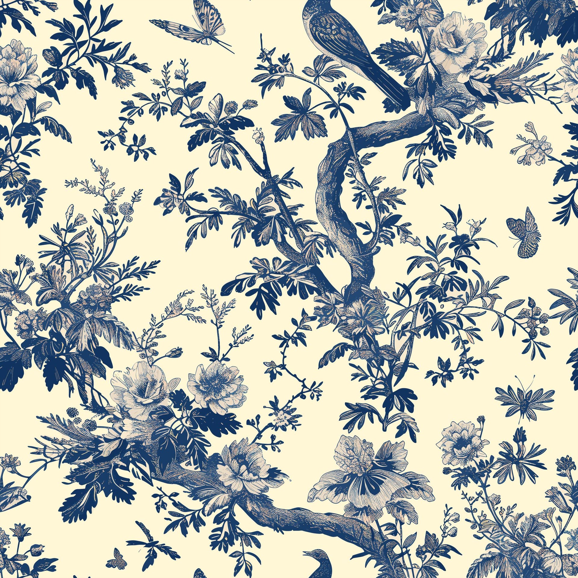 Toile de Jouy Birds